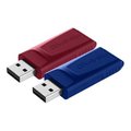 Pikkukuva 1 / 7: Verbatim Store 'n' Go Slider -muistitikku 32 Gt USB 2.0 (2 kpl)