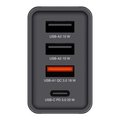Miniatyrbillede 2 af 10: Verbatim vægoplader 1xUSB-C PD 20W 1xUSB-A QC 3.0 2xUSB-A 10W EU sort