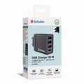 Miniatyrbillede 5 af 10: Verbatim vægoplader 1xUSB-C PD 20W 1xUSB-A QC 3.0 2xUSB-A 10W EU sort
