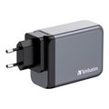 Miniatyrbillede 3 af 9: Verbatim GaN GNC-200 Vægoplader 3xUSB-C PD (2x100W+65W) 1xUSB-A QC 3.0
