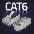 Miniatyrbillede 3 af 6: QOLTEC RJ45 modulært stik | CAT6 | FTP | Forgyldte kontakter | 10 stk.