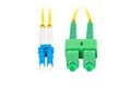Miniatyrbillede 7 af 8: Lanberg SM LC/UPC-SC/APC duplex fiberoptisk patchkabel 3,0MM lszh G657A1 1m gul