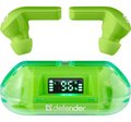 Miniatyrbillede 3 af 10: Defender Twins 916 trådløse Bluetooth-hovedtelefoner med mikrofon, grøn