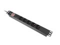 Miniatyrbillede 7 af 10: Lanberg Rack PDU 19" 1U 16A 5x 230V PL 2M Sort Forgreningsdåse