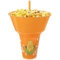 Miniatyrbillede 1 af 7: Orange kop med skål til popcorn 500 ml