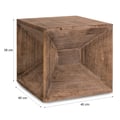 Miniatyrbillede 4 af 9: Skammel Sidebord, Home, 38x40x40 cm, Brun