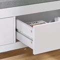 Miniatyrbillede 8 af 10: Skobænk, FSR74-W, 100x40x40 cm, Hvid