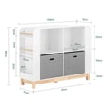 Miniatyrbillede 3 af 10: Bogreol, KMB85-W, 100x35x80 cm, Hvid