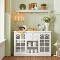 Miniatyrbillede 2 af 9: Buffet Sideboard, FSB79-W, 120x39x78 cm, Hvid