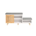 Miniatyrbillede 1 af 9: Bænk med opbevaring, FSR125-WN, 101x35x46 cm, Hvid