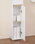 Miniatyrbillede 8 af 9: Højt Skab, BZR34-WN, 20x20x180 cm, Hvid