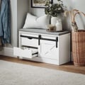 Miniatyrbillede 11 af 11: Opbevaringsbænk, FSR153-W, 80x30x49 cm, Hvid
