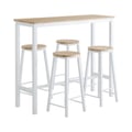 Miniatyrbillede 1 af 9: Barbordssæt, OGT22-WN, 120x40x100 cm, Brun