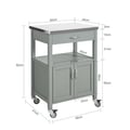 Miniatyrbillede 3 af 8: Serveringsvogn, FKW22-HG, 60x44x92 cm, Rustfrit Stål