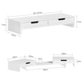 Miniatyrbillede 3 af 9: Monitorstativ, BBF04-W, 60x22x11 cm, Brun