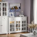 Miniatyrbillede 9 af 9: Buffet Sideboard, FSB77-W, 119x40x90 cm, Hvid