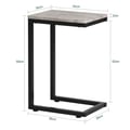 Miniatyrbillede 3 af 10: Sidebord, FBT44-HG, 40x30x60 cm, Grå