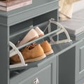 Miniatyrbillede 6 af 9: Sko Skab, FSR78-HG, 53x24x82 cm, Brun