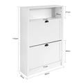 Miniatyrbillede 3 af 9: Sko Skab, FSR87-W, 80x24x110 cm, Brun