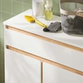 Miniatyrbillede 4 af 9: Badeværelsesskab, BZR79-W, 71x33x85 cm, Hvid