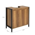 Miniatyrbillede 3 af 10: Skab til under vask, BZR63-PF, 60x30x60 cm, Hvid
