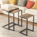 Miniatyrbillede 2 af 9: Nestingborde, FBT102-F, Sort & Brun, 46x30x61 cm, 40x28x56 cm, 34x26x51 cm