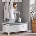 Miniatyrbillede 2 af 10: Skobænk, FSR74-W, 100x40x40 cm, Hvid