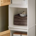 Miniatyrbillede 8 af 10: Badeværelseskabinet, BZR127-W, 33x33x165 cm, Hvid