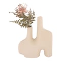 Miniatyrbillede 3 af 5: Vase, keramik sand, 23,5x8x27 cm, sandfarve