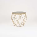 Miniatyrbillede 3 af 11: Rundt sidebord Glamour, 68 x 55 cm, gylden