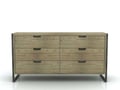Miniatyrbillede 1 af 2: Flow kommode, 155 x 80 x 45 cm, sandfarvet