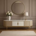 Miniatyrbillede 5 af 11: TV-bord, Stilig, 200 x 52 x 40 cm, guld