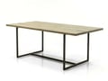 Miniatyrbillede 1 af 8: Spisebord Flow, 200 cm, sandfarvet