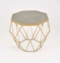 Miniatyrbillede 4 af 11: Rundt sidebord Glamour, 68 x 55 cm, gylden