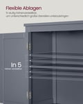 Miniatyrbilde 4 av 6: Oppbevaringsskap, 30x60x110 cm, Grå