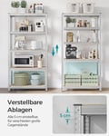 Miniatyrbilde 6 av 6: Oppbevaringshylle, 180x90x40 cm, Sølv