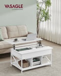 Miniatyrbillede 2 af 6: Sofabord, 60x100x48-62 cm, Hvid