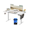Miniatyrbilde 1 av 6: Elektrisk høydejusterbart skrivebord, 120x60x72-120 cm, Hvit
