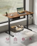 Miniatyrbillede 3 af 6: Elektrisk Højdejusterbart Skrivebord, 60x140 cm, Brun