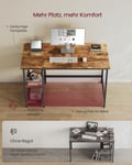 Miniatyrbillede 3 af 6: Skrivebord, 60x120x75 cm, brun sort