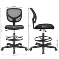 Miniatyrbilde 6 av 6: Kontorstol, Ergonomisk arbeidskrakk, 56x48x45 cm, Svart