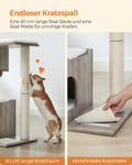 Miniatyrbilde 5 av 6: Kattklorestolpe, 66x40x86 cm, Greige