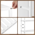 Miniatyrbilde 4 av 6: Baderomshylle, Bambus, 60x26x130 cm, Hvit