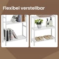 Miniatyrbilde 5 av 6: Baderomshylle, Bambus, 60x26x130 cm, Hvit