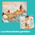 Miniatyrbilde 6 av 6: Badekarbrett, Bambus, 75x23x4,5 cm, Natur