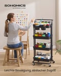 Miniatyrbilde 2 av 6: Trillevogn, 37,3x42,5x115 cm, Svart