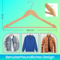 Miniatyrbilde 4 av 5: Kleshengere i tre, 44.5x1.2x23 cm, Naturlig tre