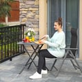 Miniatyrbillede 3 af 6: Havestol, 56x70x106 cm, Sort