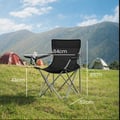 Miniatyrbild 5 av 5: Campingstolar, 52x84x81 cm, svart