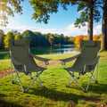 Miniatyrbillede 2 af 5: Campingstol, 70x81x91 cm, Grøn